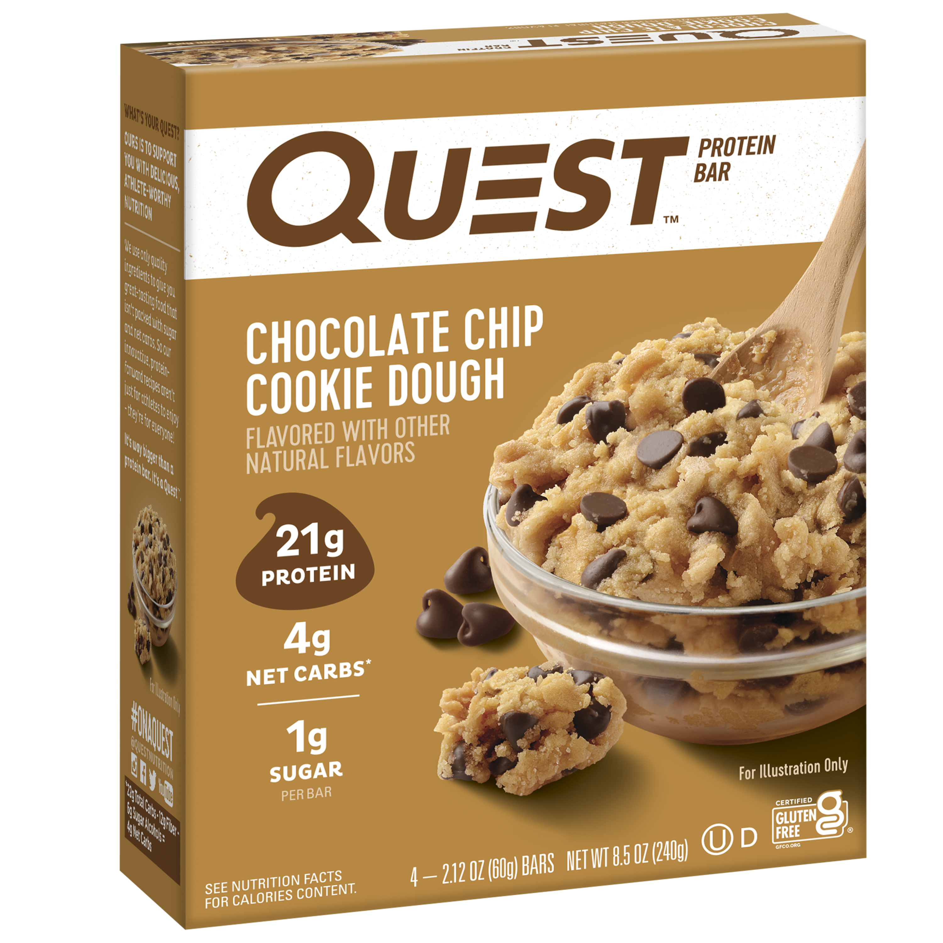 Chocolate Chip Cookie Dough Protein Bars