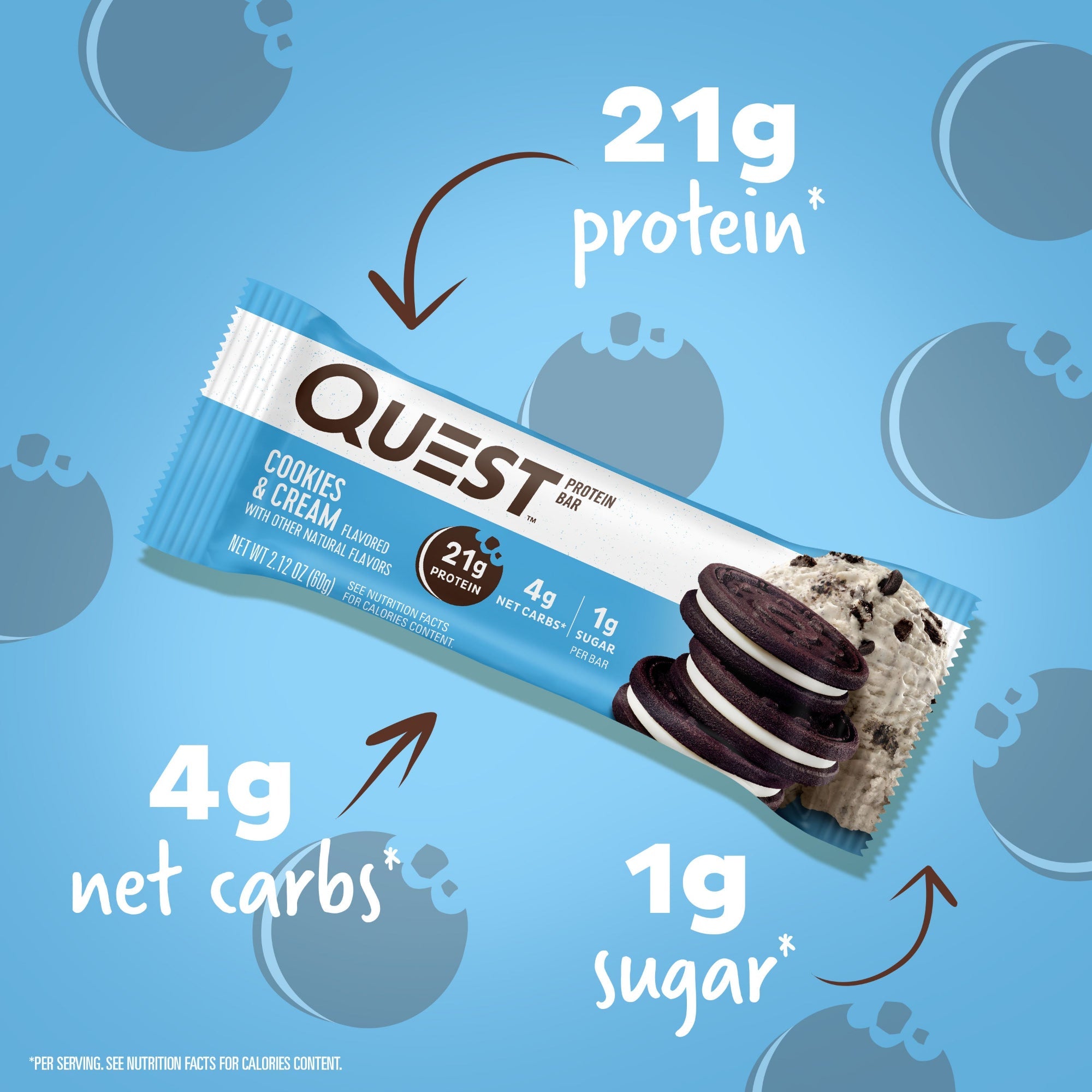 Cookies & Cream Protein Bars