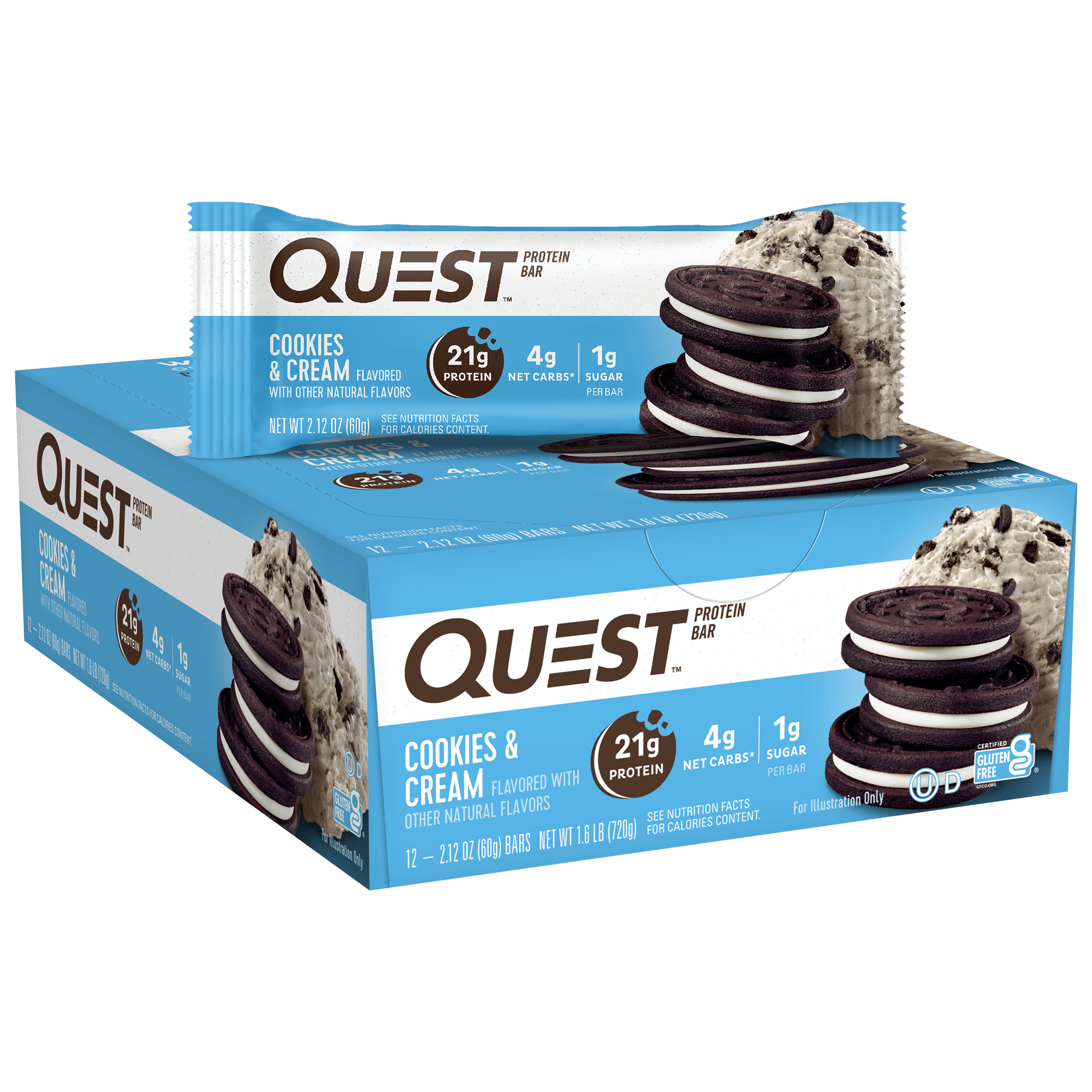 Cookies & Cream Protein Bars