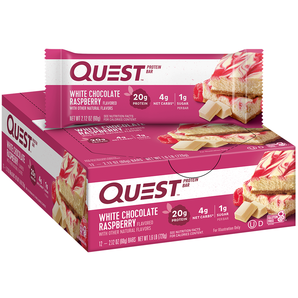 White Chocolate Raspberry Protein Bars