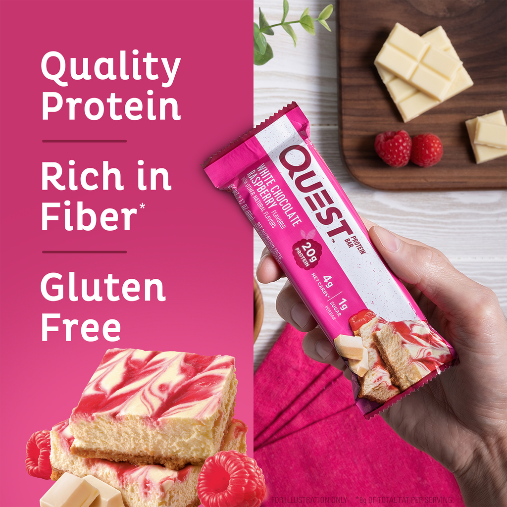 White Chocolate Raspberry Protein Bars