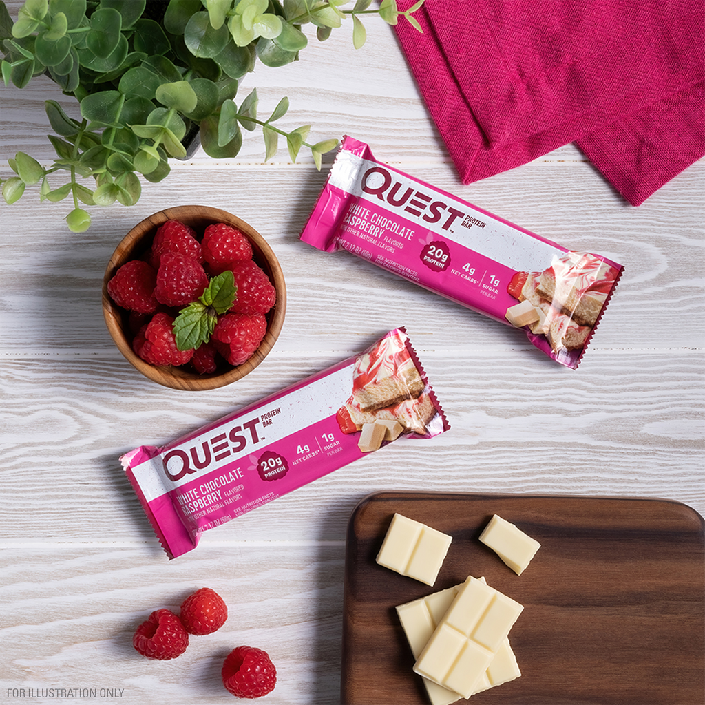White Chocolate Raspberry Protein Bars