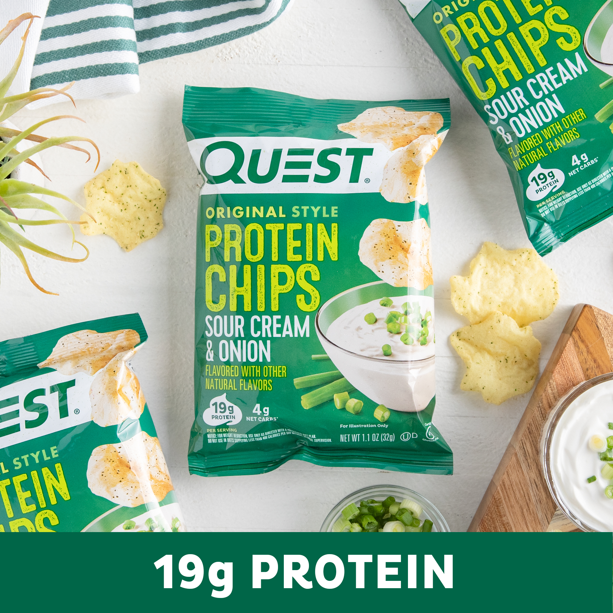 Sour Cream & Onion Original Style Protein Chips