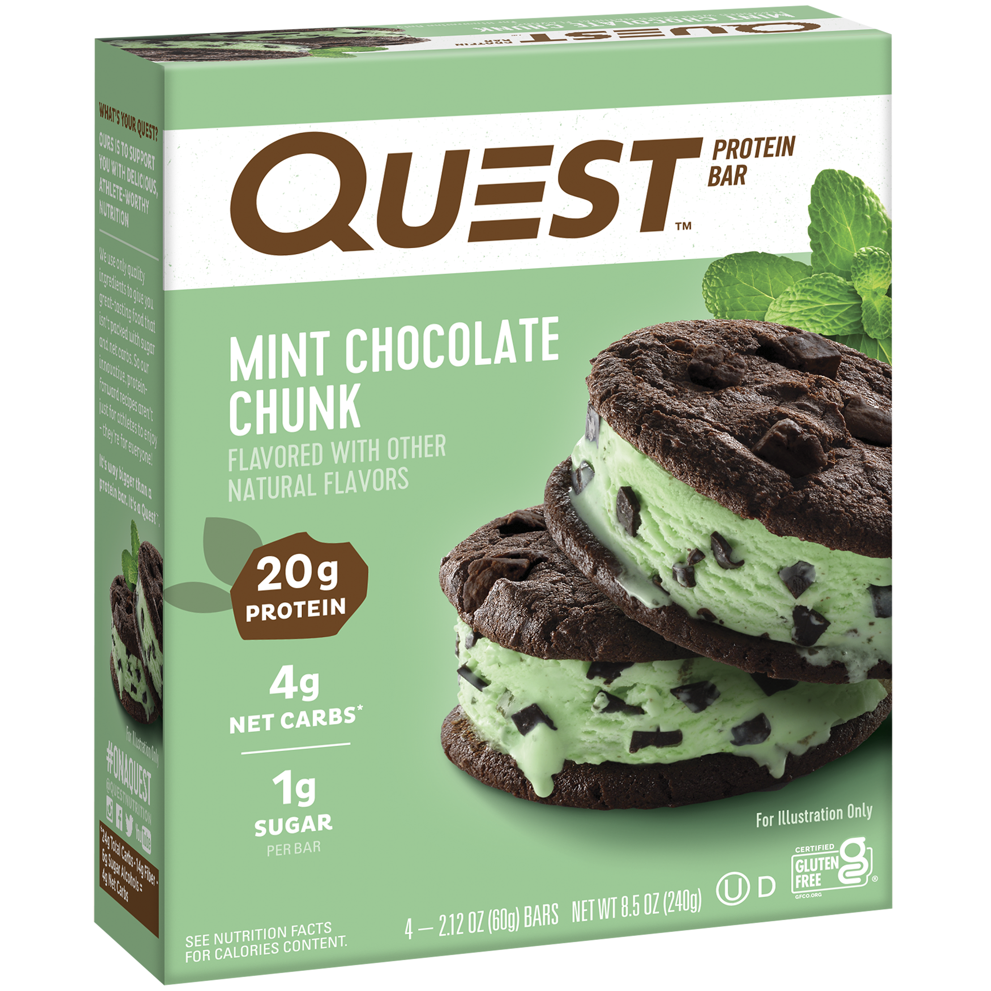 Mint Chocolate Chunk Protein Bars