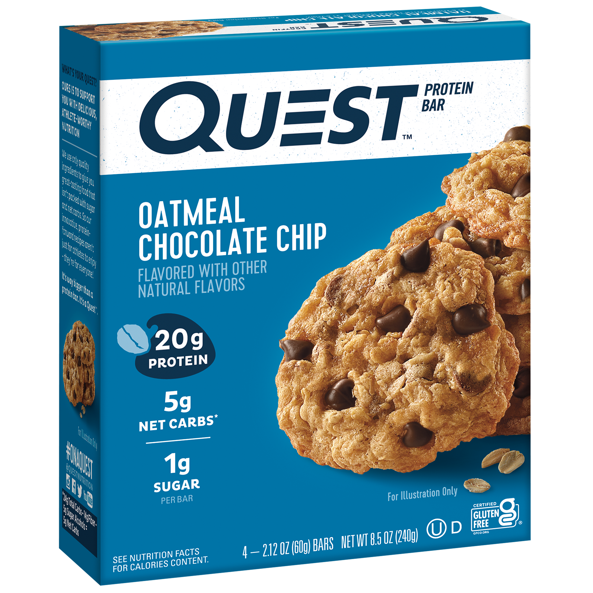 Oatmeal Chocolate Chip Protein Bars