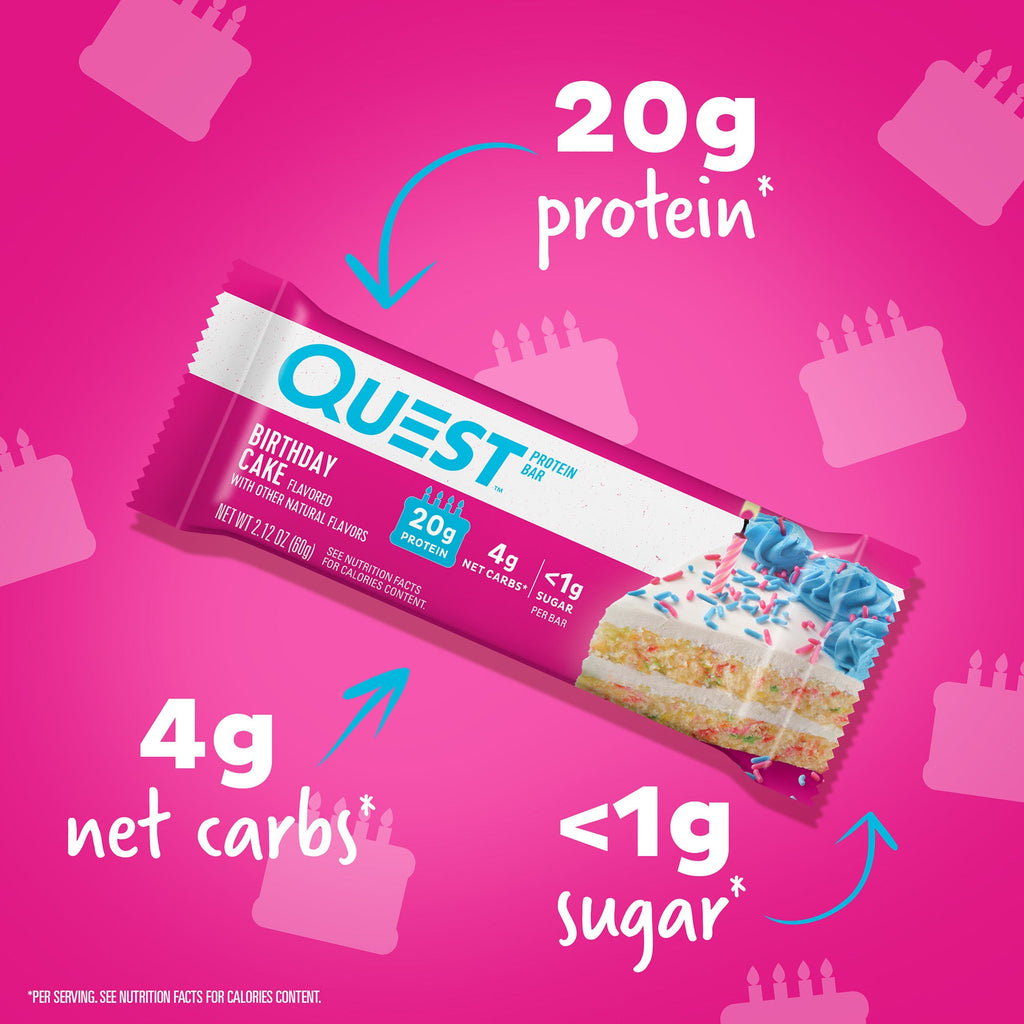 Birthday Cake Protein Bars
