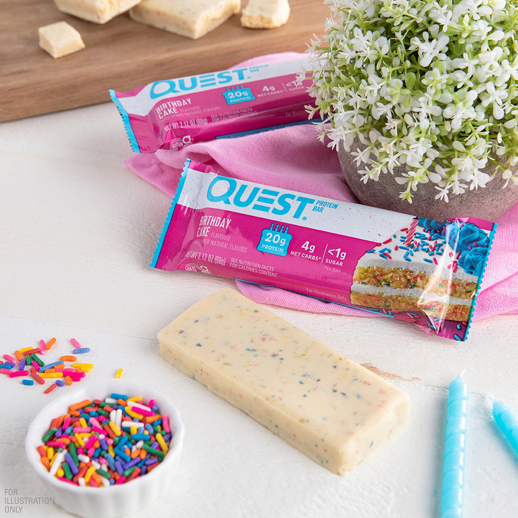 Birthday Cake Protein Bars