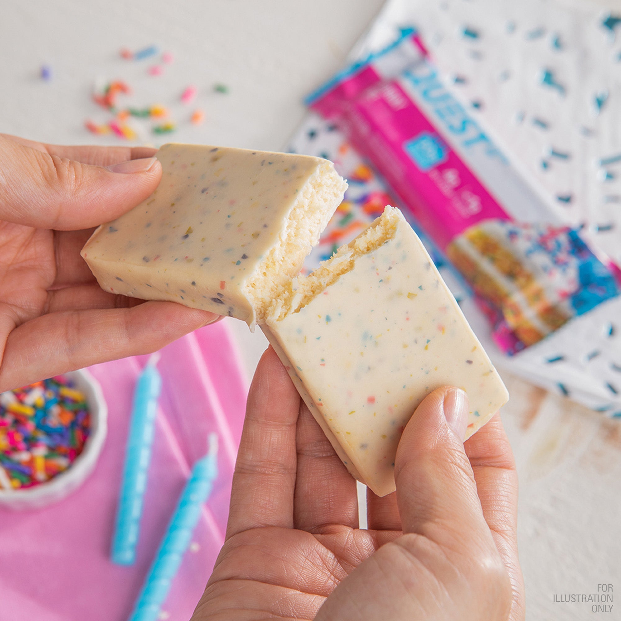 Birthday Cake Protein Bars