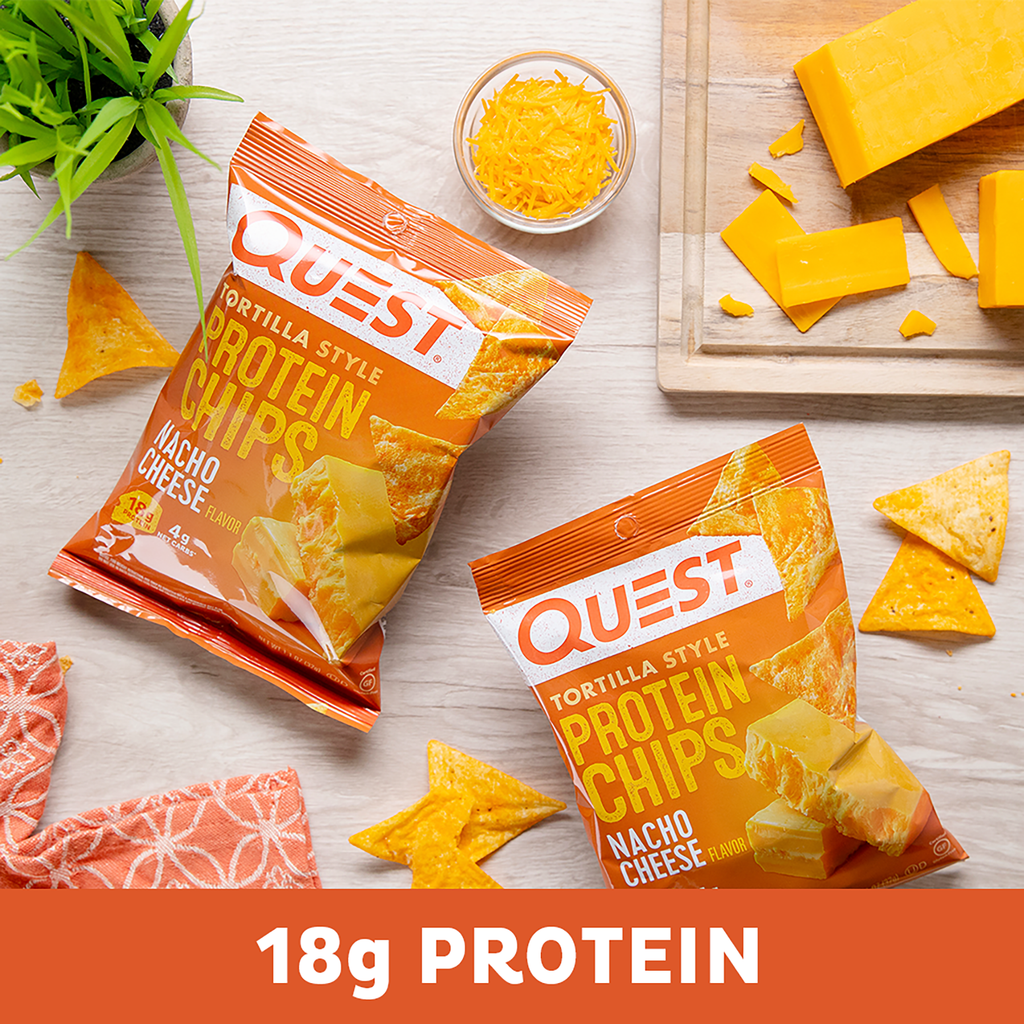 Nacho Cheese Tortilla Style Protein Chips