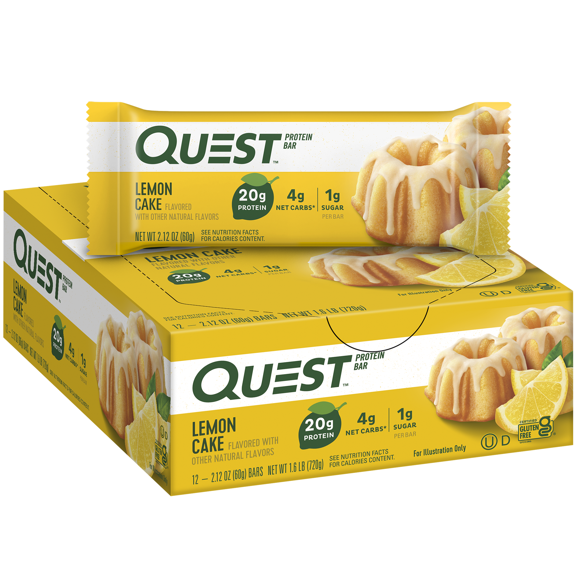 Lemon Cake Protein Bars