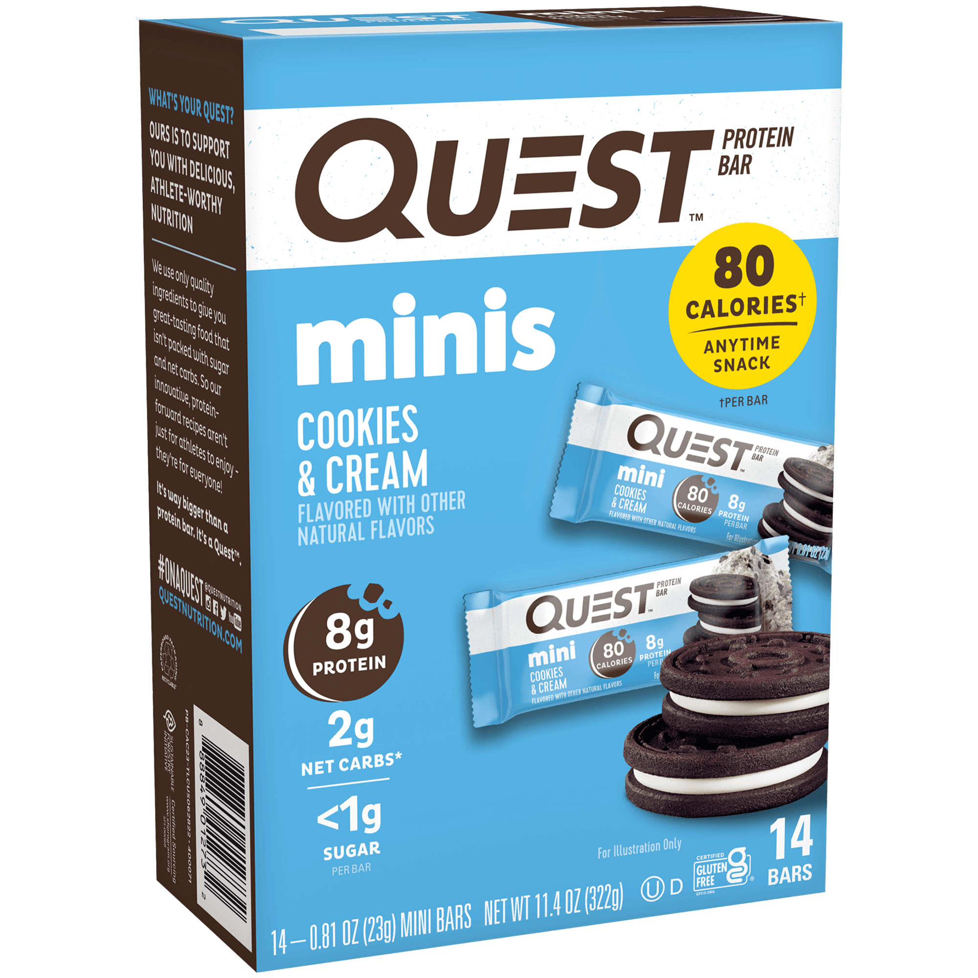 Mini Cookies & Cream Protein Bars