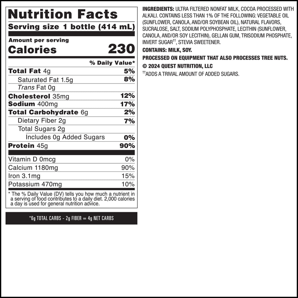 Chocolate 45g Protein Milkshake