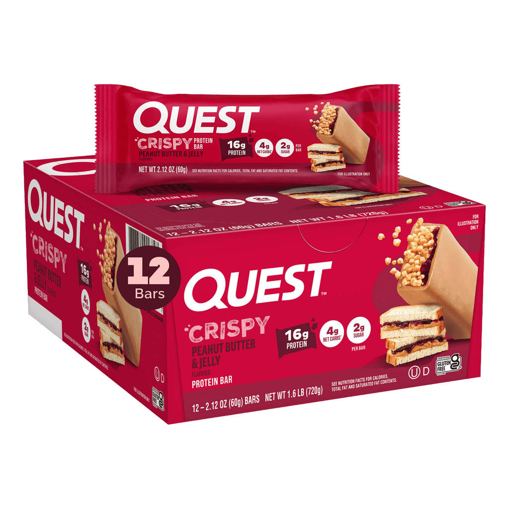 Peanut Butter & Jelly Crispy Hero Protein Bars